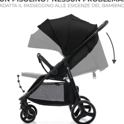 Passeggino leggero rine black – kinderkraft