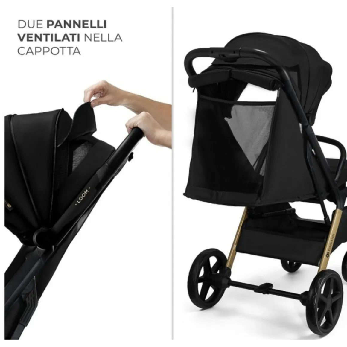 Passeggino loom ink nero – kinderkraft