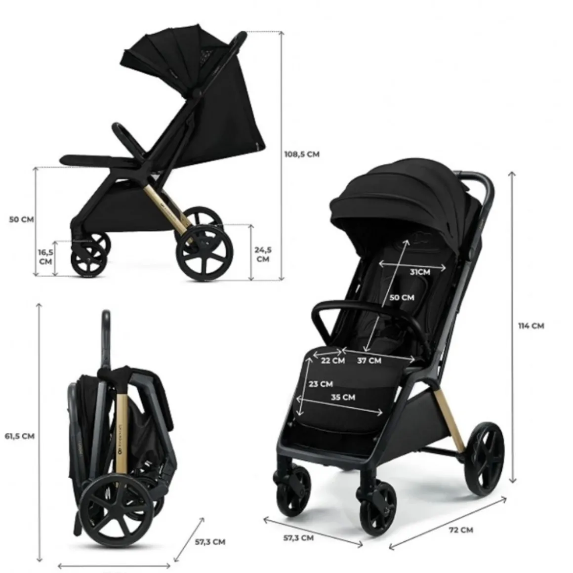 Passeggino loom ink nero – kinderkraft