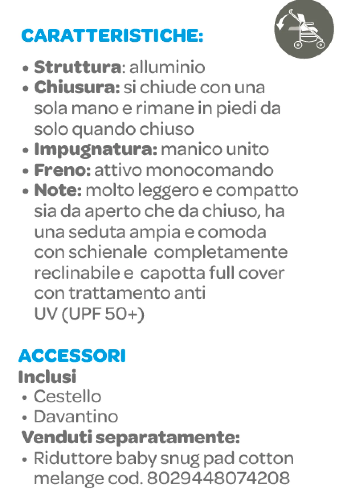 Passeggino sketch navy