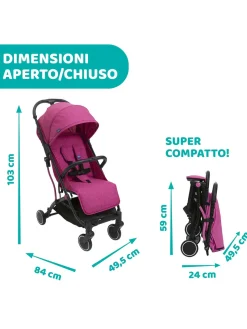 Passeggino trolley me aurora pink