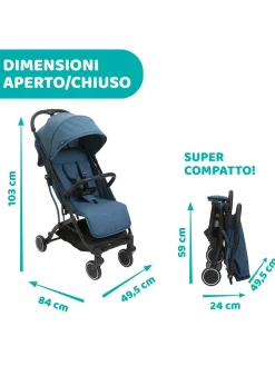 Passeggino trolley me calypso blue