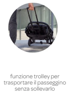 Passeggino trolley me light grey