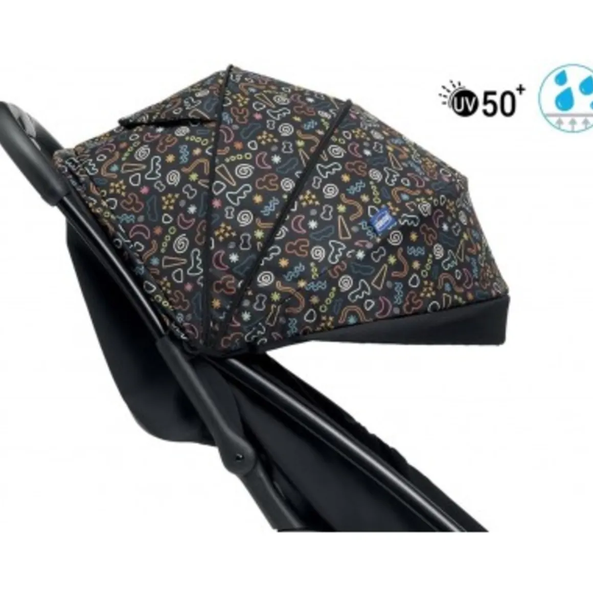 Passegino glee uneven black – chicco