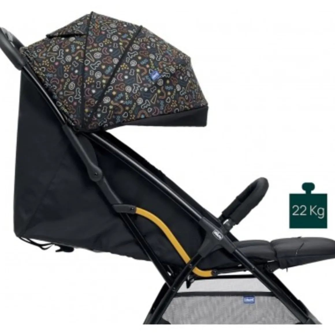 Passegino glee uneven black – chicco