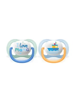 Philips avent – 2 succhietti ultra air collection 0-6m maschio – mama