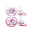 Philips avent – 2 succhietti ultra air collection 0-6m femmina – mama