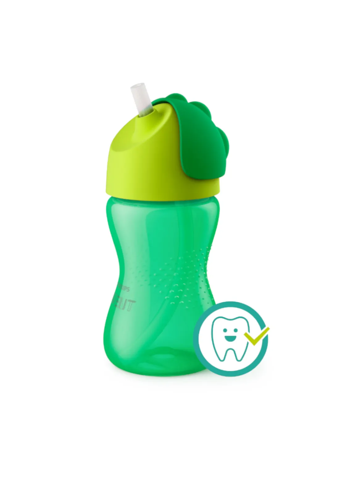 Philips avent tazza con cannuccia 300ml verde