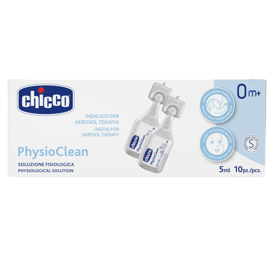 Physioclean soluzione fisiologica 5ml 10 pezzi – chicco