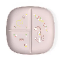 Piatto porzionato 18m+ rosa – chicco