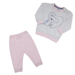 Pigiama bimba rosa stampa koala