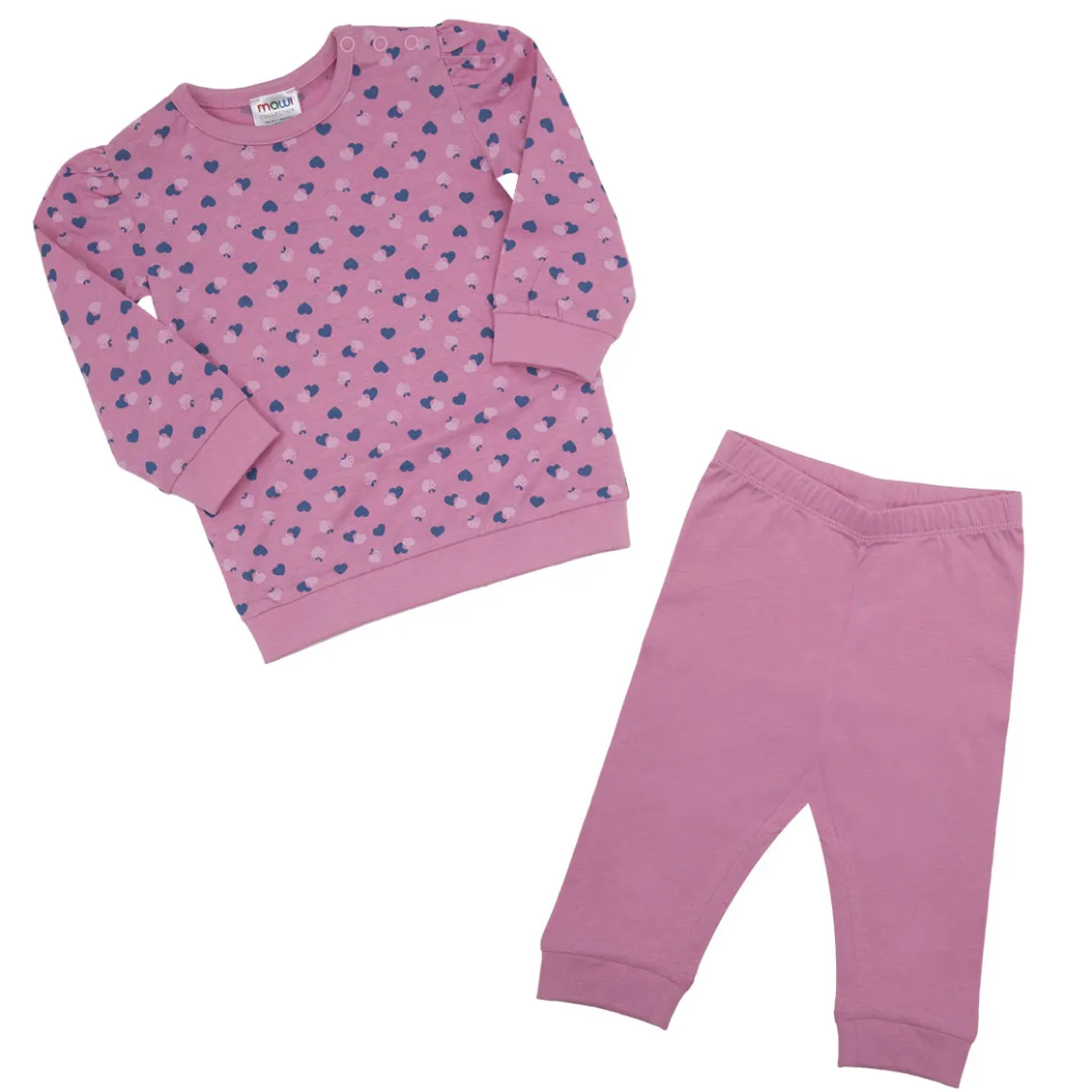 Pigiama bimba rosa stampato