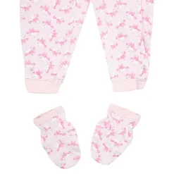 Pigiama ciniglia bimba rosa stampato