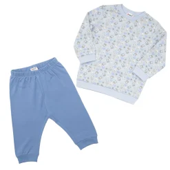 Pigiama due pezzi bimbo azzurro/blu “orsetti”