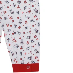 Pigiama intero bimba bianco stampato