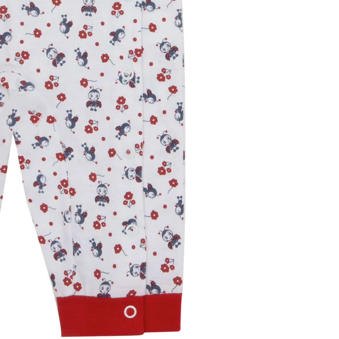 Pigiama intero bimba bianco stampato