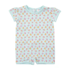 Pigiama intero bimba conchiglie azzurro