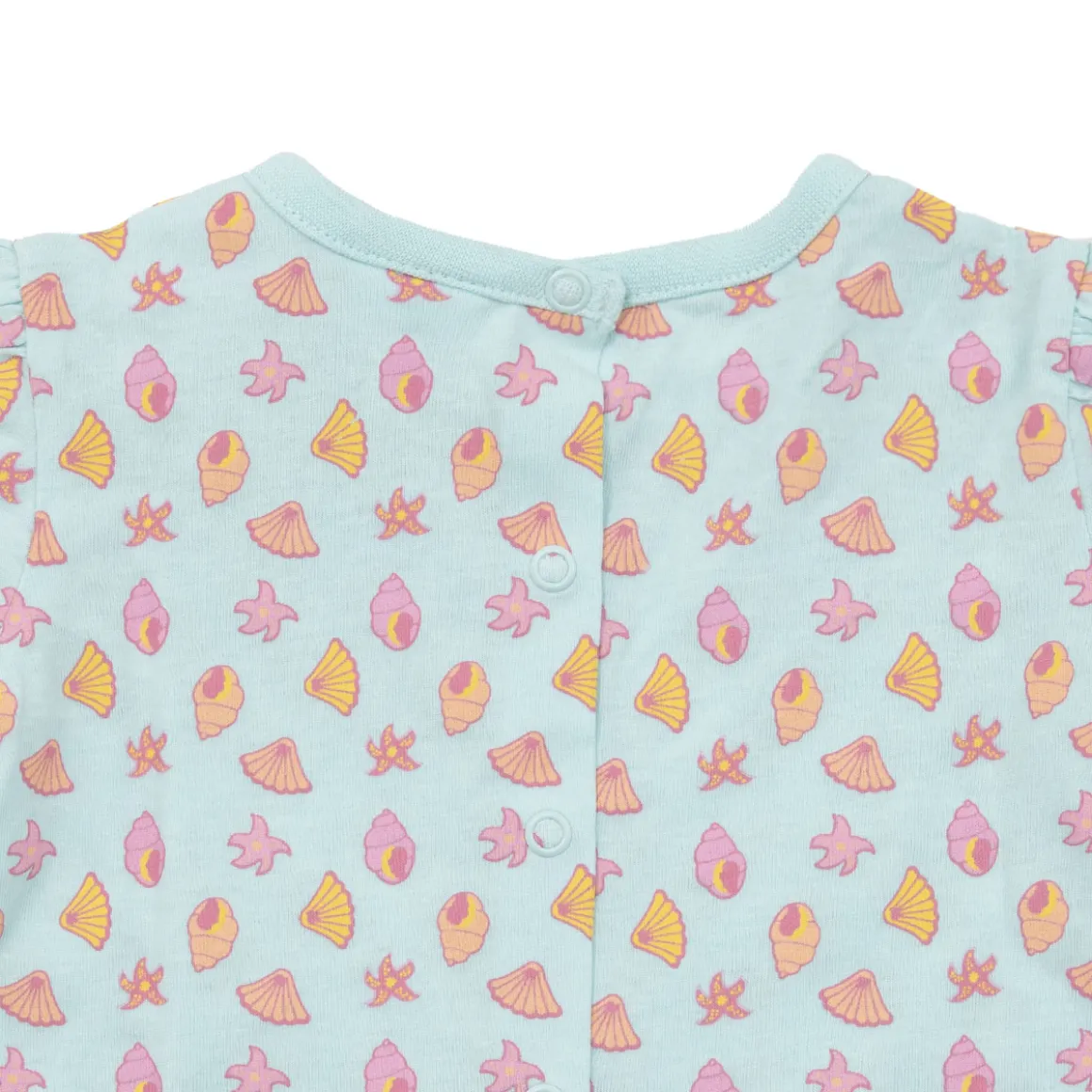 Pigiama intero bimba conchiglie azzurro