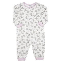 Pigiama intero bimba panna stampa “orsetti”