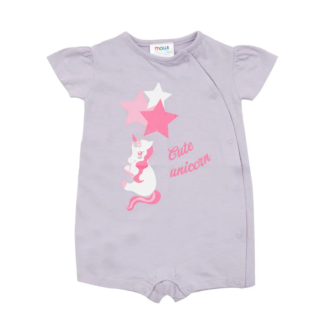 Pigiama intero bimba unicorno lilla