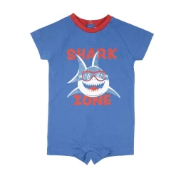 Pigiama intero estivo bimbo blu squalo