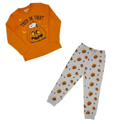 Pigiami due pezzi gamba lunga kid m peanuts halloween