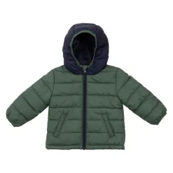 Piumino leggero bambino bicolor verde/blu