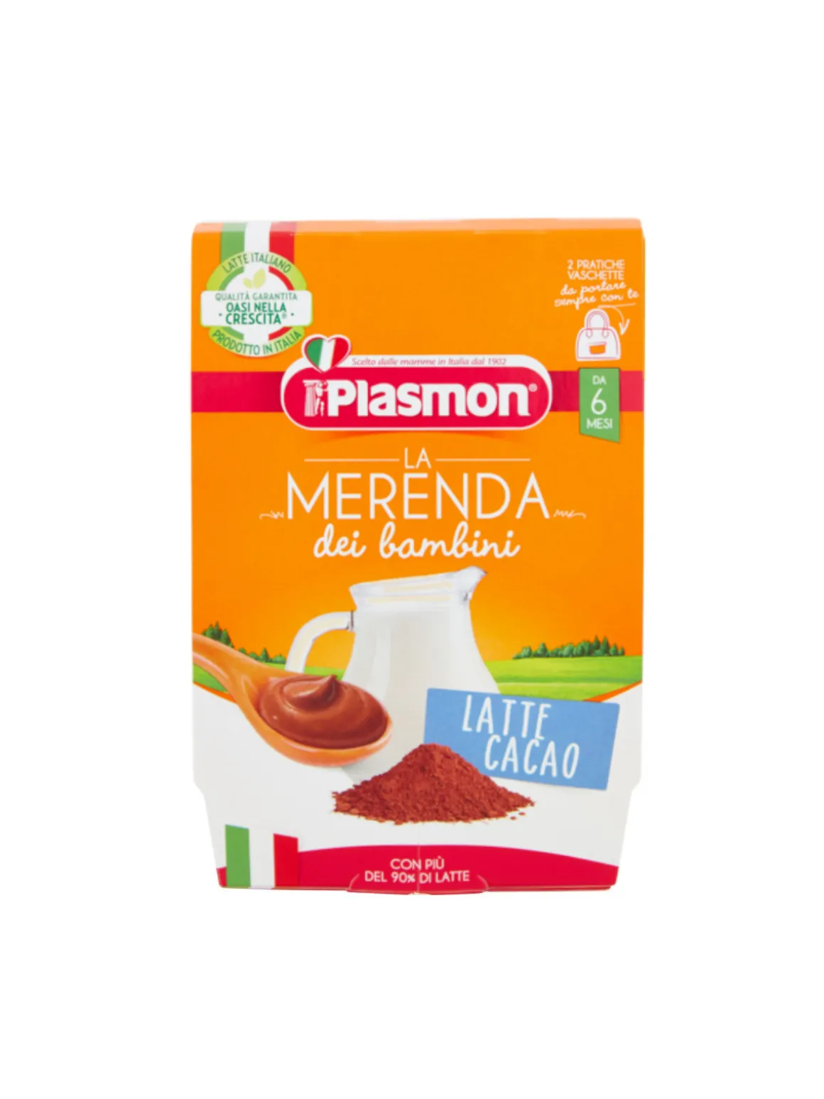 Plasmon – merenda latte cacao – 2x120g