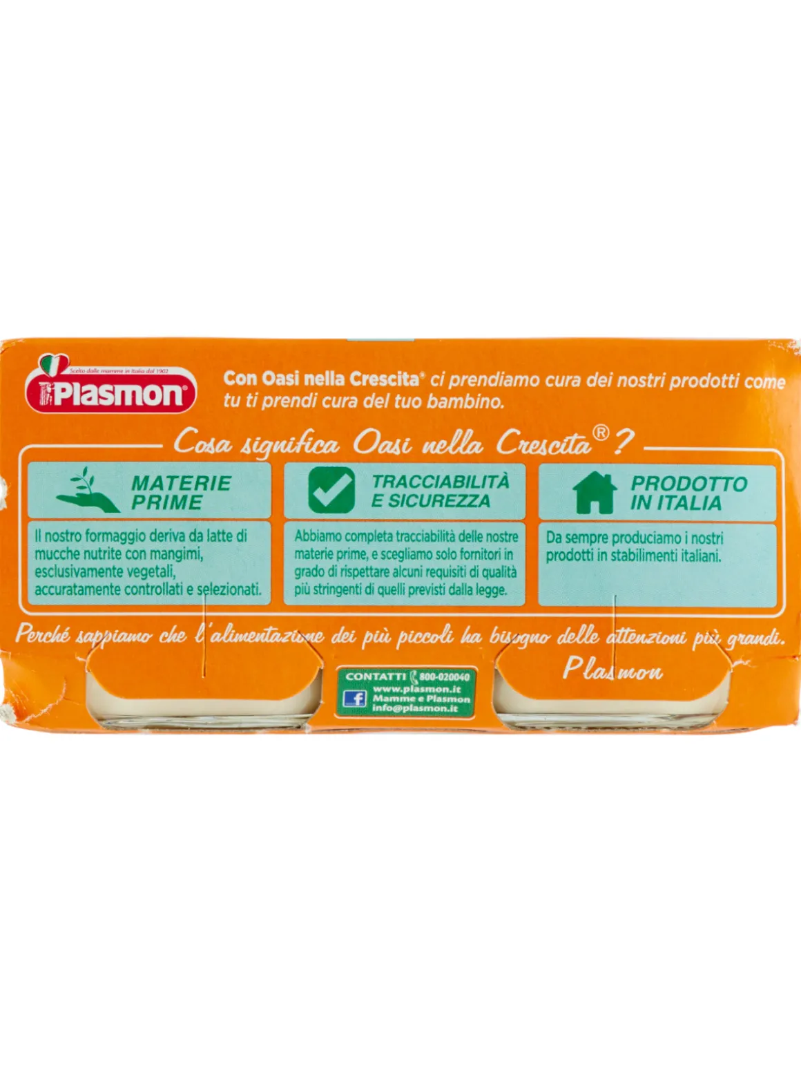 Plasmon – omo formaggino mozzarella – 2x80g