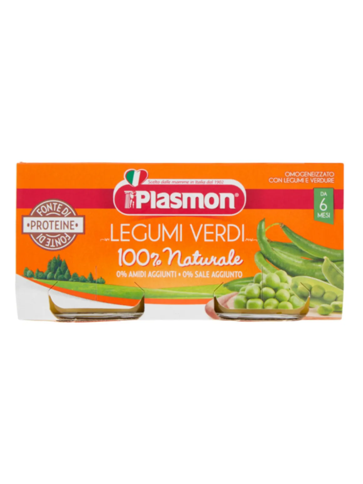 Plasmon – omogeneizzato legumi verdi – 2x80g