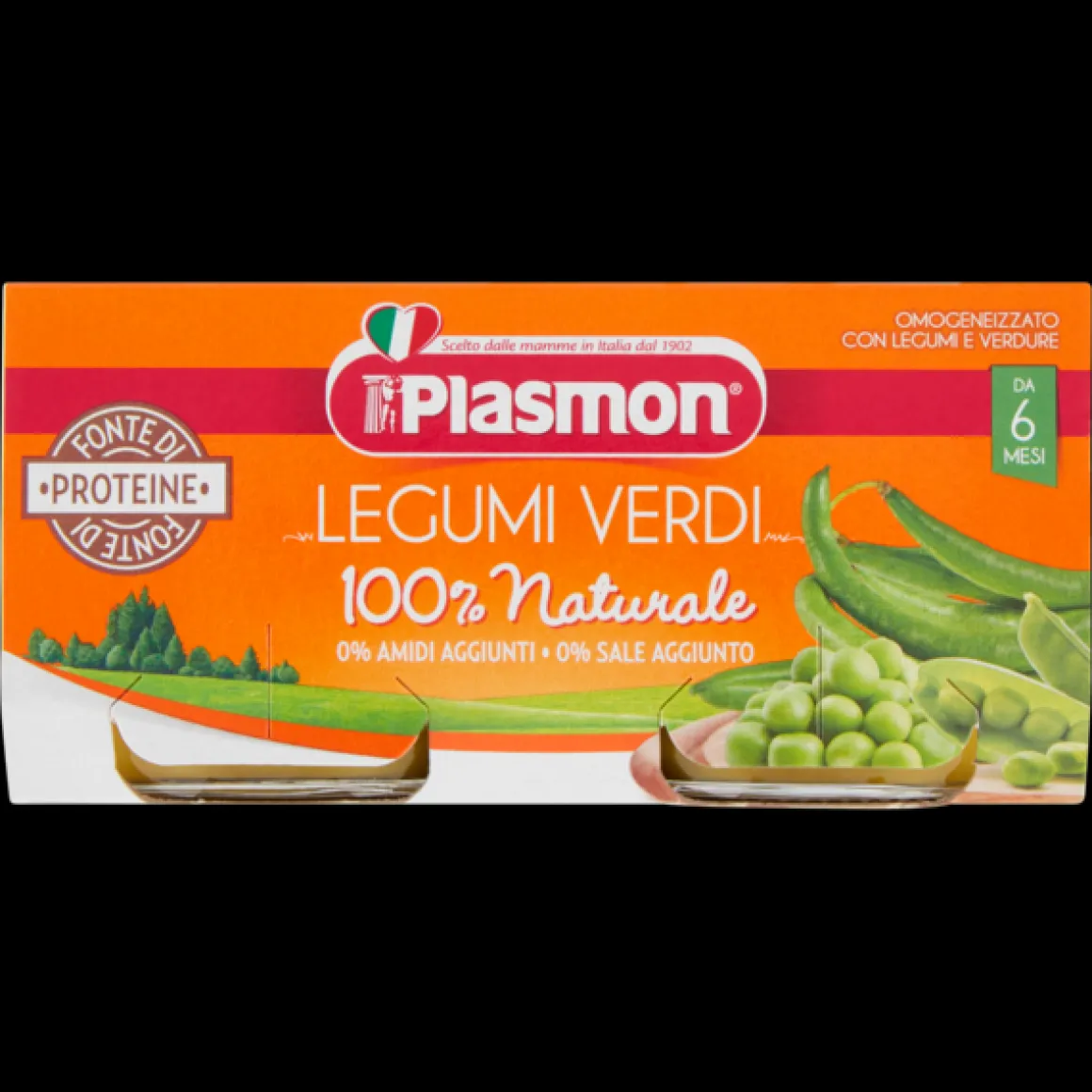 Plasmon – omogeneizzato legumi verdi – 2x80g