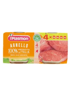 Plasmon – omogeneizzato agnello – 4x80g