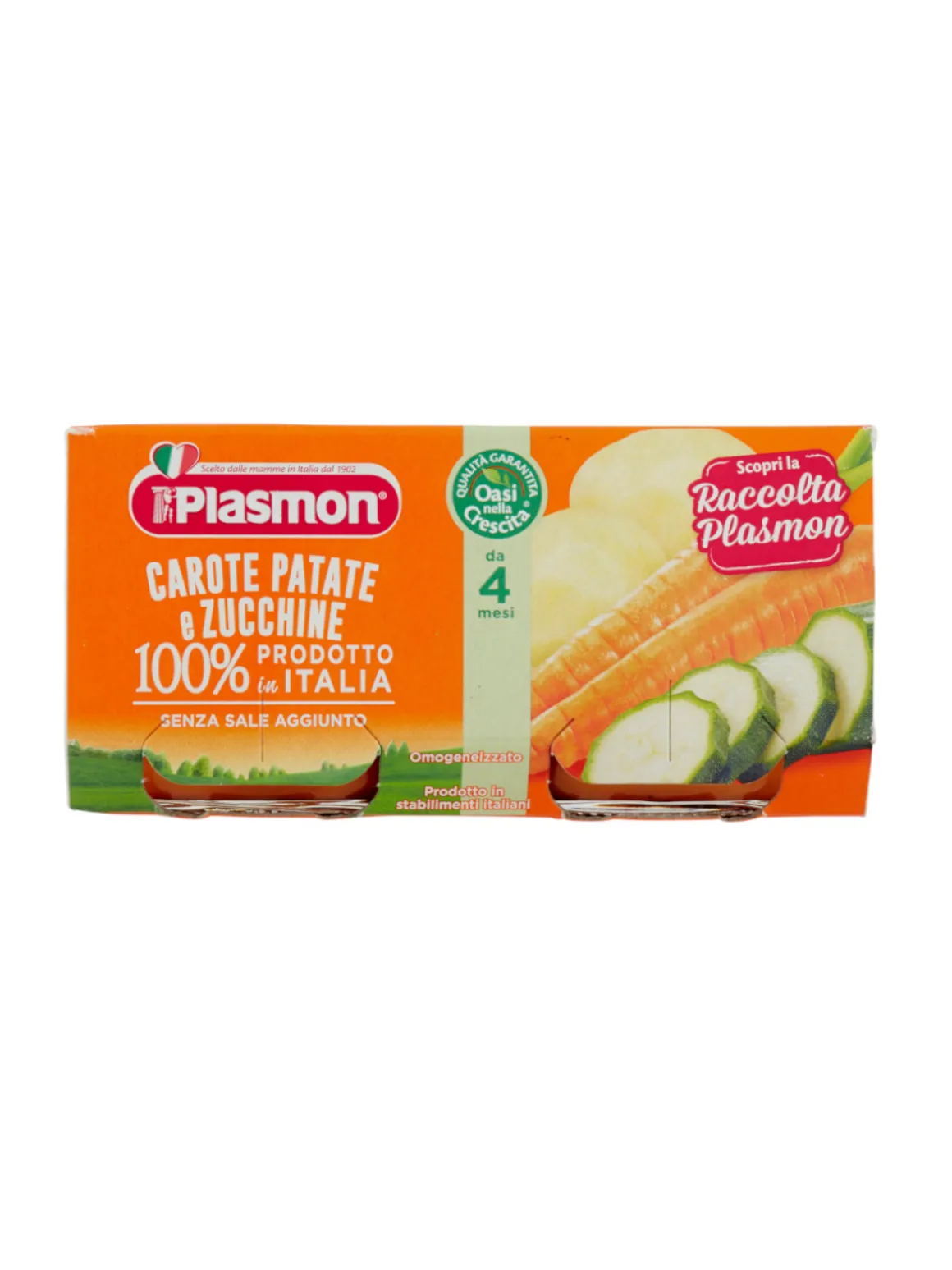 Plasmon – omogeneizzato carote, patate, zucchine – 2x80g
