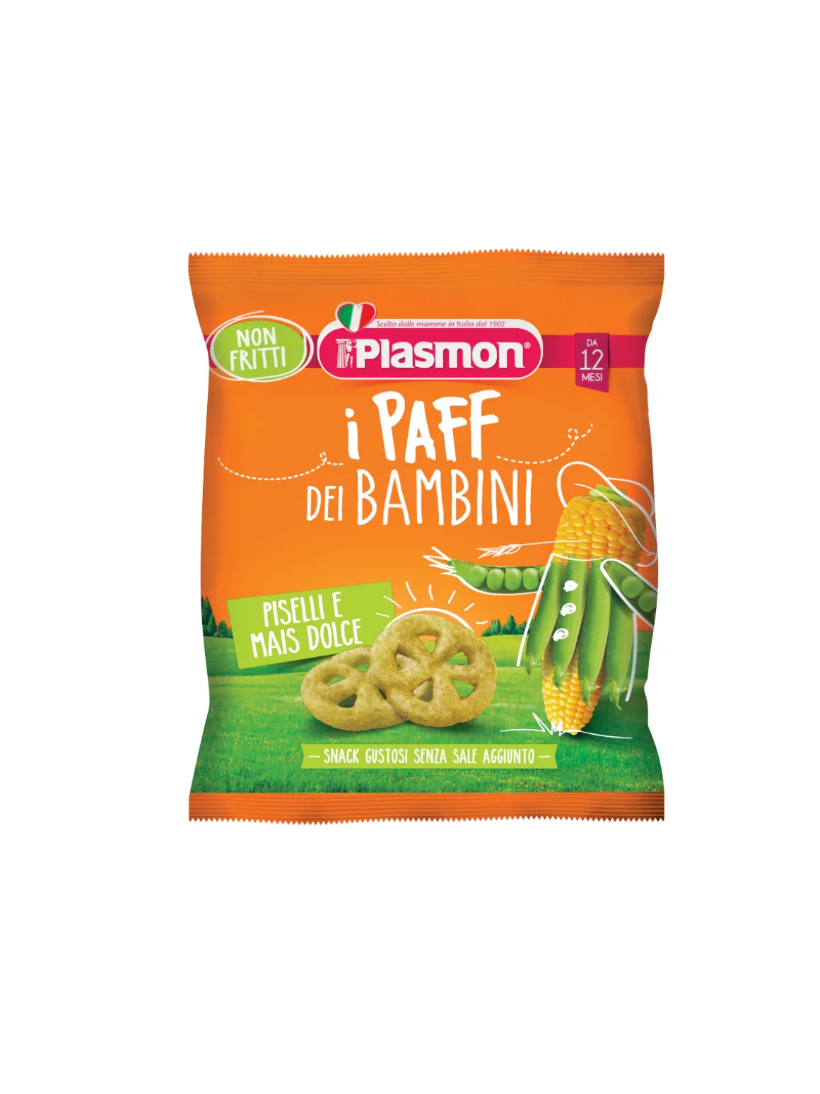 Plasmon – paff piselli e mais 15 gr