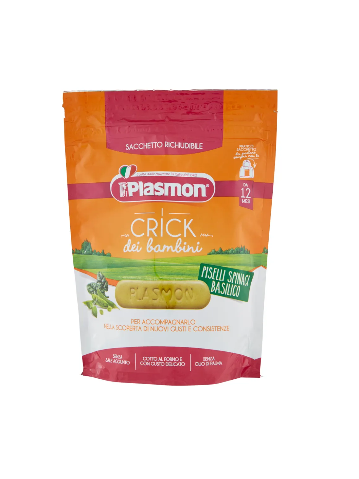 Plasmon – plasmon crick spinaci e pisello – 100g