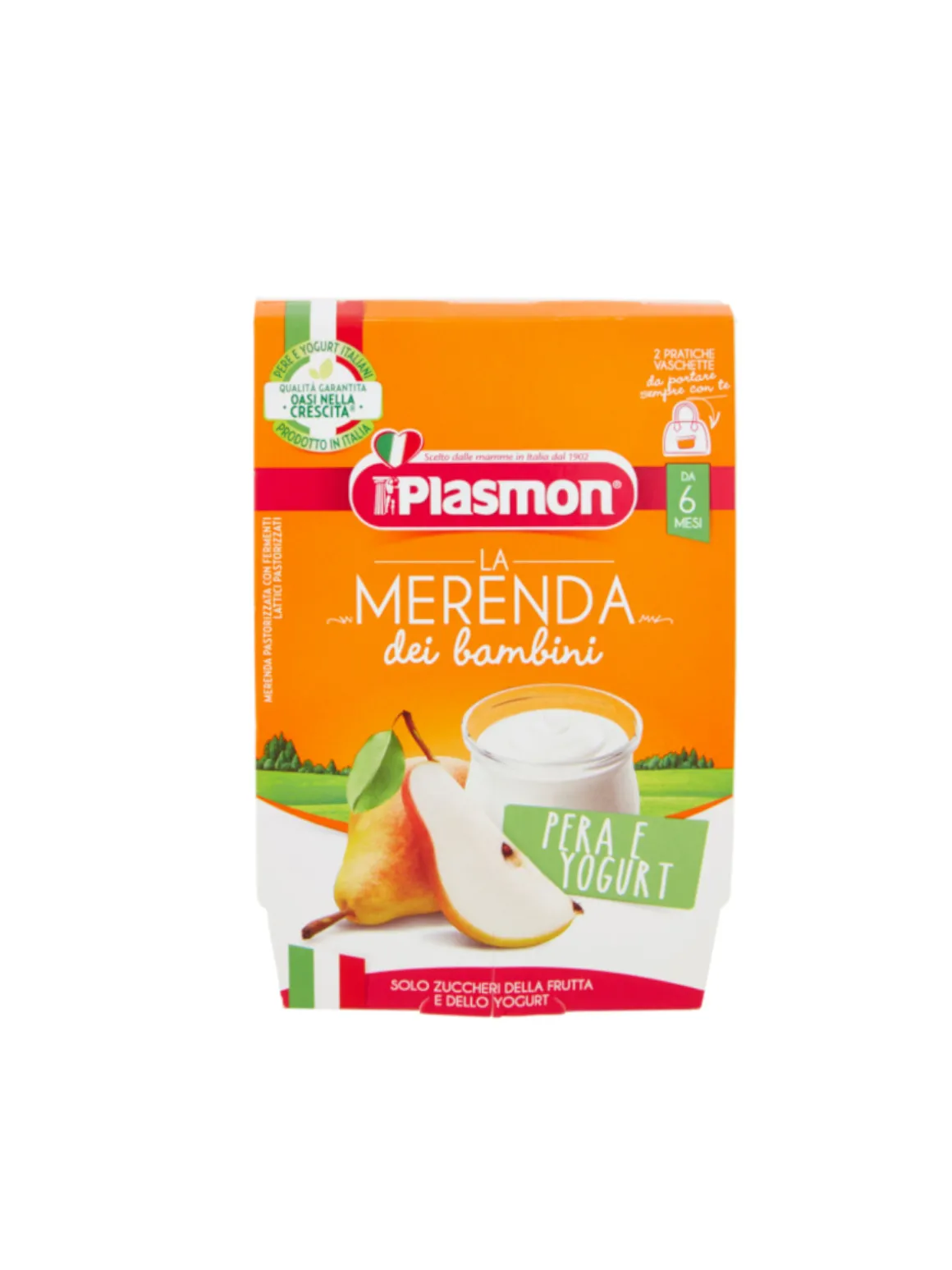 Plasmon – sapori di natura pera – yogurt- 2x120g