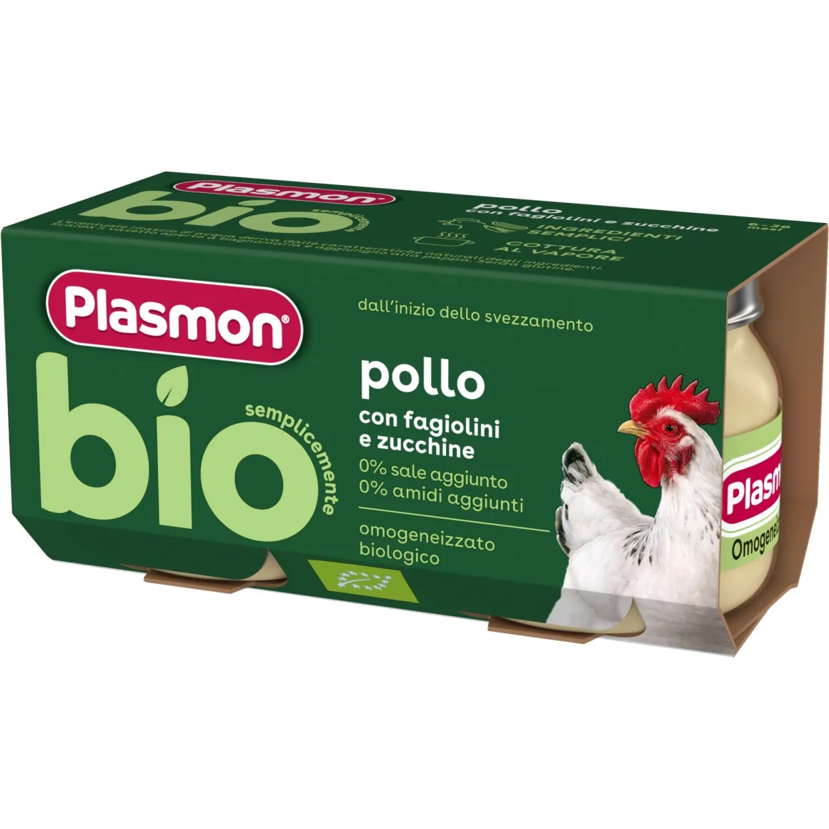 Plasmon omogeneizzato pollo bio 2×80 gr