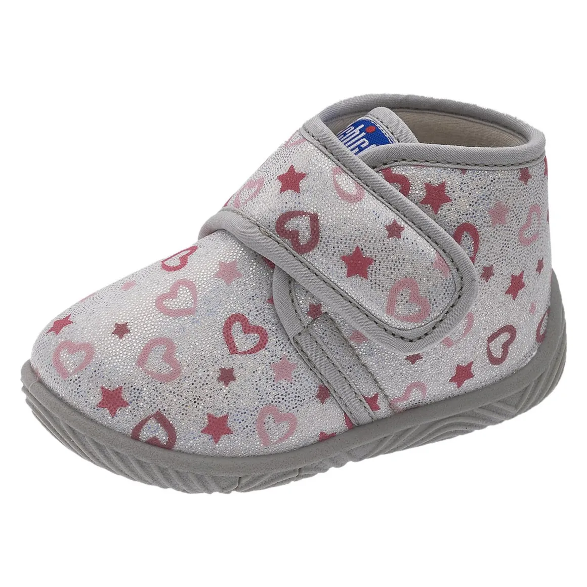 Polacchino tofu casa argento con all over cuori – chicco