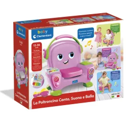 Poltroncina canta, suona e balla pink – baby clementoni