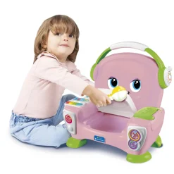 Poltroncina canta, suona e balla pink – baby clementoni