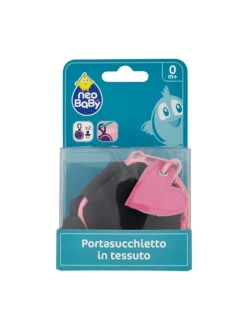 Portasucchietto in tessuto rosa