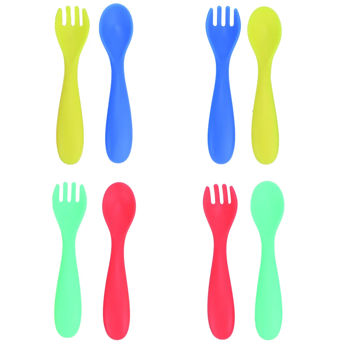 Posate (cucchiaio e forchetta) 6 pz – nuby