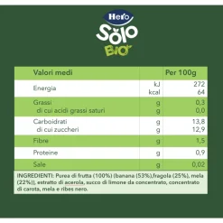 Pouch bluey mela banana fragola 100g – hero