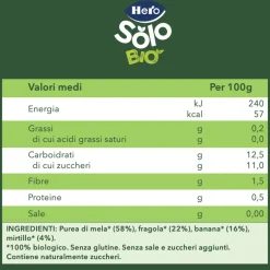 Pouch mela banana fragola mirtilli bio 100g – hero solo
