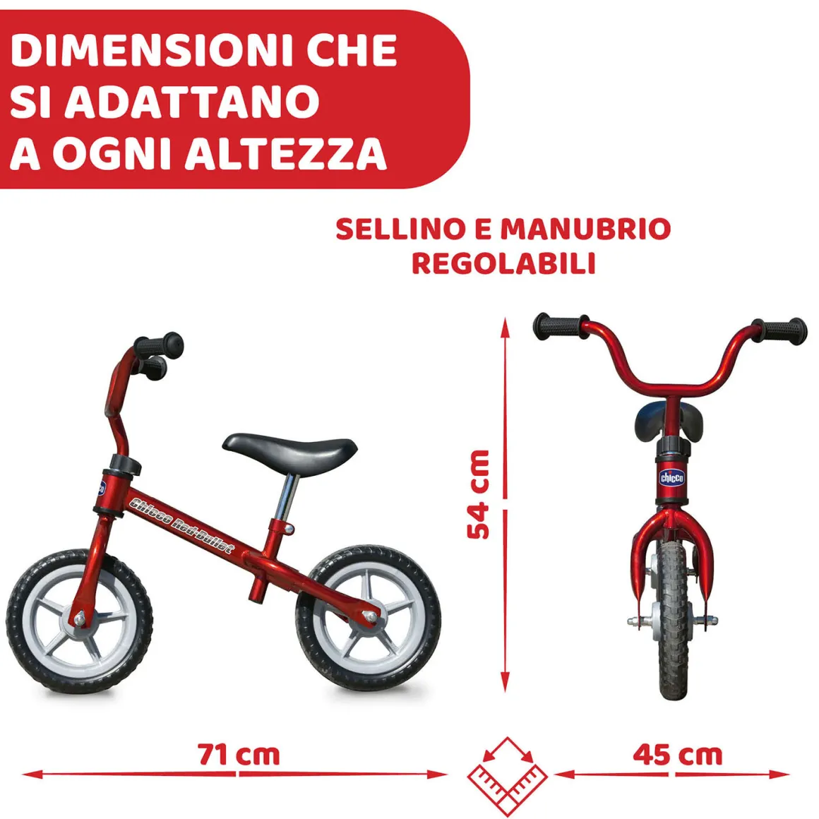 Prima bicicletta red bullet – corsa e crescita per bambini