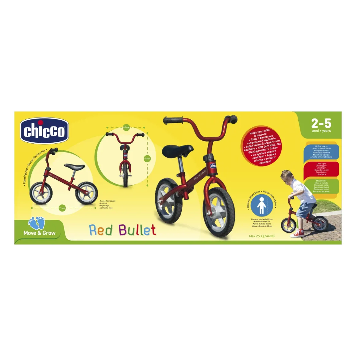 Prima bicicletta red bullet – corsa e crescita per bambini