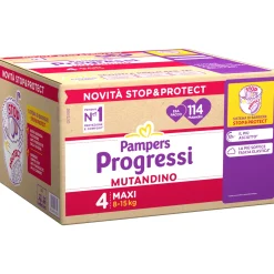 Progressi mutandino taglia 4 maxi esa pacco x114 – pampers