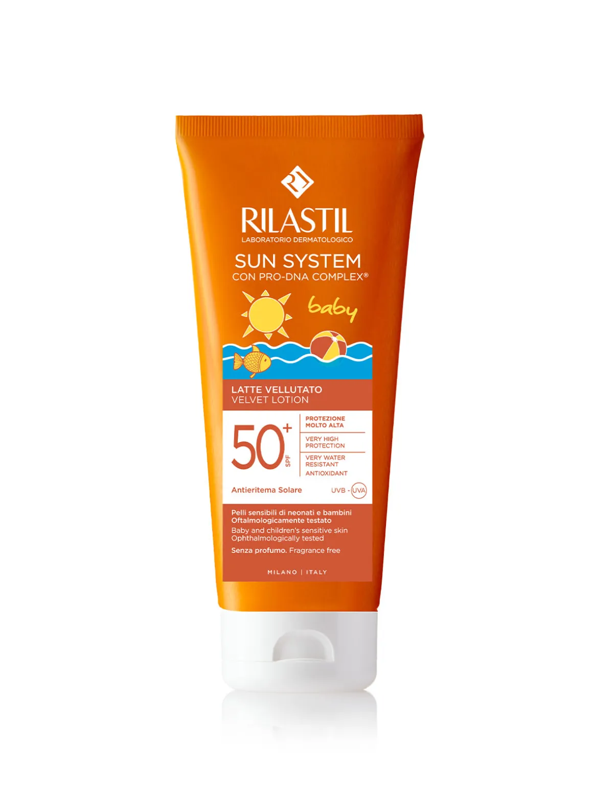 Rilastil sun ppspf 50+ baby latte velluto 200 ml