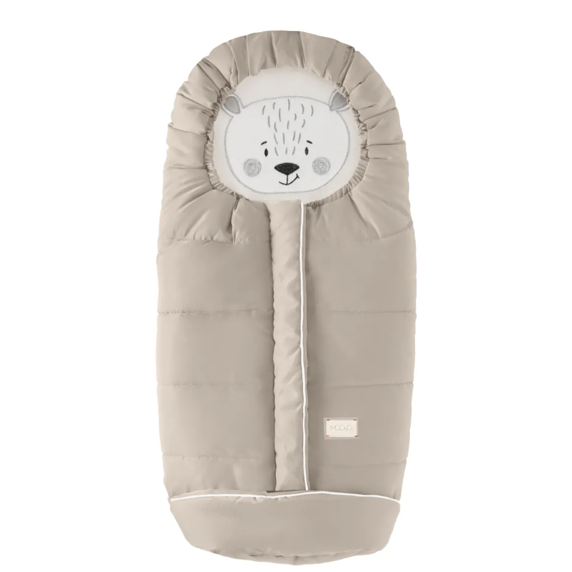 Sacco universale moovo per seggiolini ovetto auto gruppo 0+ cuccioli sabbia – nuvita