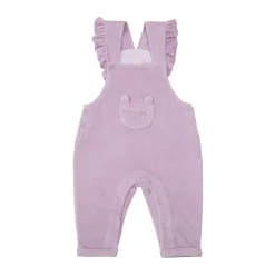 Salopette ciniglia bimba lilla
